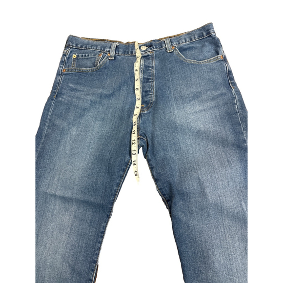 Levi's Blue Straight Jeans Waist 34 - Picture 2 of 6